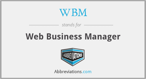 WBM - Web Business Manager