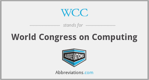 WCC - World Congress on Computing