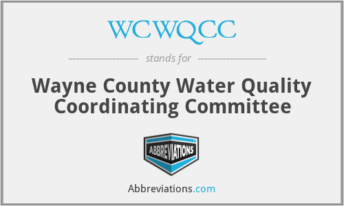 WCWQCC - Wayne County Water Quality Coordinating Committee