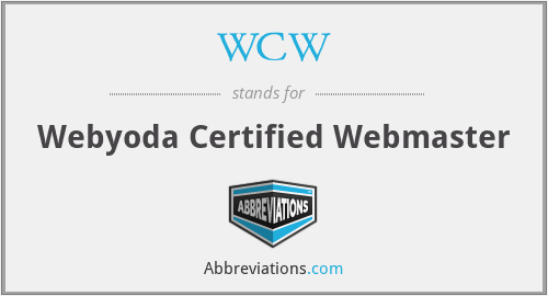 WCW - Webyoda Certified Webmaster