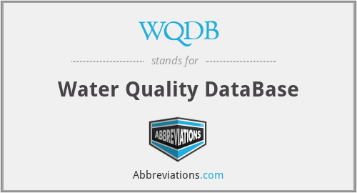 WQDB - Water Quality DataBase