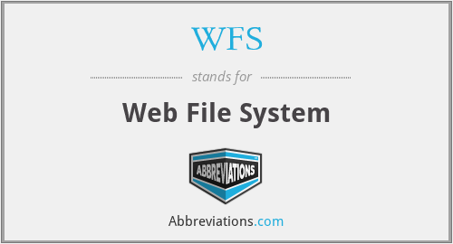 WFS - Web File System