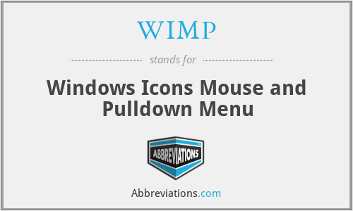 WIMP - Windows Icons Mouse and Pulldown Menu