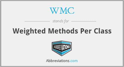 WMC - Weighted Methods Per Class