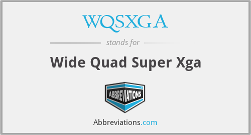 WQSXGA - Wide Quad Super Xga