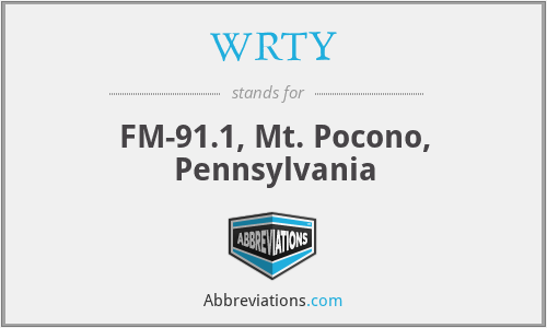 WRTY - FM-91.1, Mt. Pocono, Pennsylvania