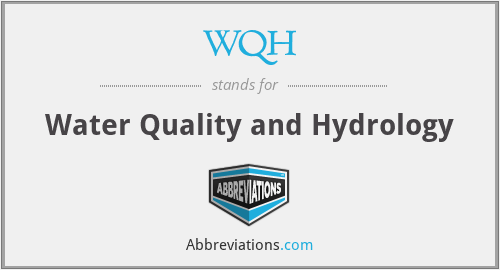 WQH - Water Quality and Hydrology