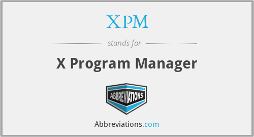 XPM - X Program Manager