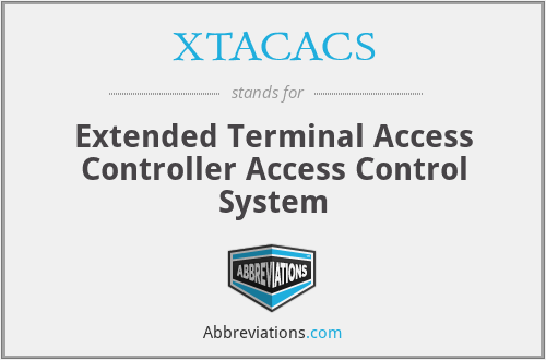 XTACACS - Extended Terminal Access Controller Access Control System