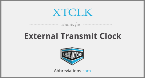 XTCLK - External Transmit Clock