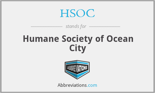HSOC - Humane Society of Ocean City