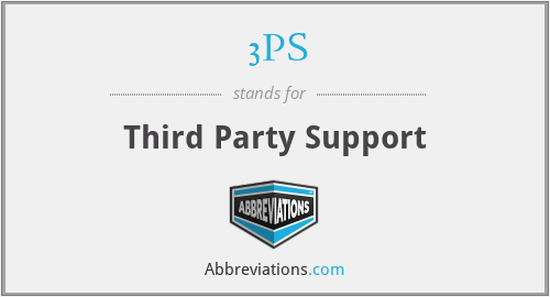 3PS - Third Party Support