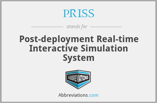 PRISS - Post-deployment Real-time Interactive Simulation System