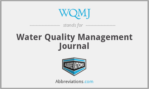 WQMJ - Water Quality Management Journal