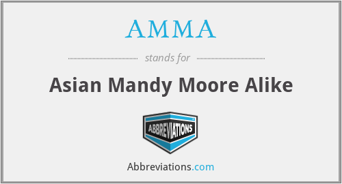 AMMA - Asian Mandy Moore Alike