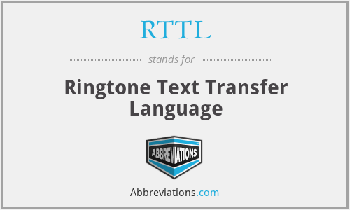 RTTL - Ringtone Text Transfer Language