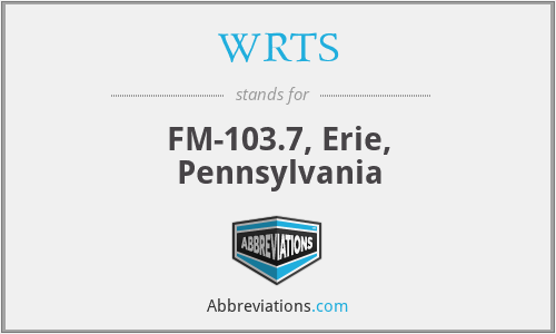WRTS - FM-103.7, Erie, Pennsylvania