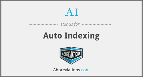 AI - Auto Indexing
