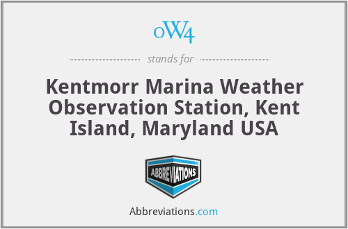 0W4 - Kentmorr Marina Weather Observation Station, Kent Island, Maryland USA
