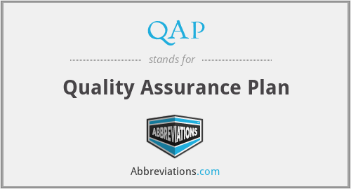 QAP - Quality Assurance Plan