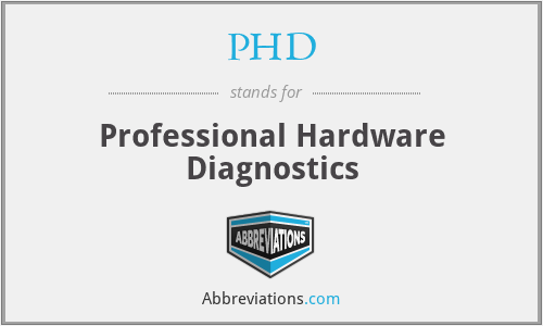 PHD - Professional Hardware Diagnostics