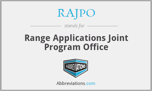 RAJPO - Range Applications Joint Program Office