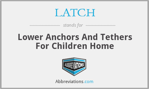 LATCH - Lower Anchors And Tethers For Children Home