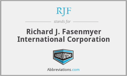 RJF - Richard J. Fasenmyer International Corporation