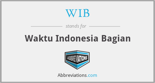 WIB - Waktu Indonesia Bagian