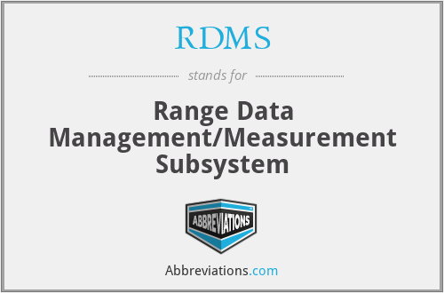RDMS - Range Data Management/Measurement Subsystem