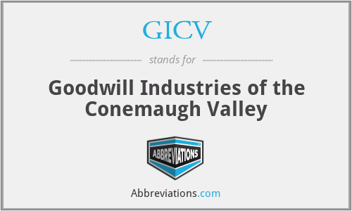GICV - Goodwill Industries of the Conemaugh Valley