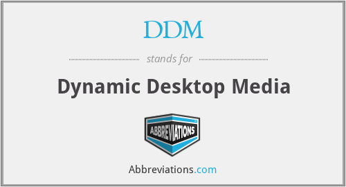 DDM - Dynamic Desktop Media