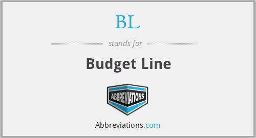 BL - Budget Line