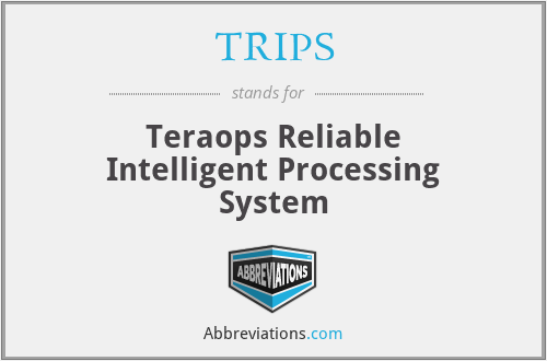 TRIPS - Teraops Reliable Intelligent Processing System