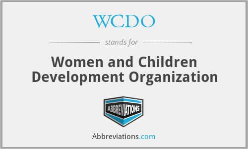 WCDO - Women and Children Development Organization