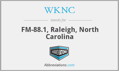 WKNC - FM-88.1, Raleigh, North Carolina