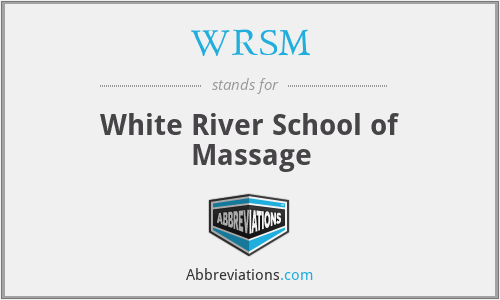 WRSM - White River School of Massage