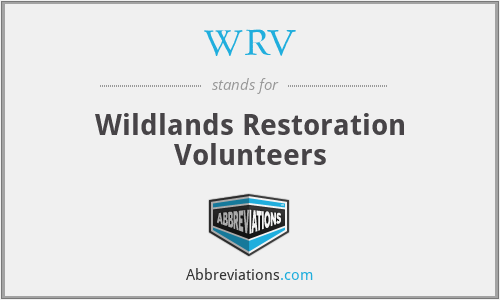 WRV - Wildlands Restoration Volunteers