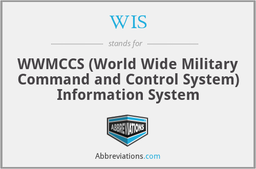 WIS - WWMCCS (World Wide Military Command and Control System) Information System