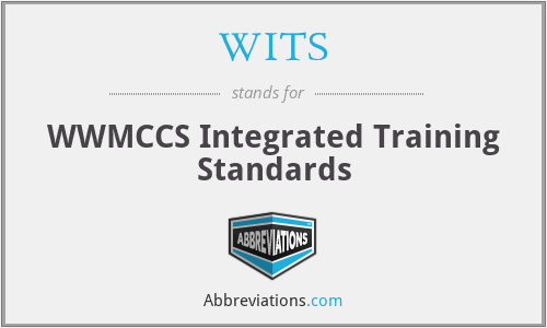 WITS - WWMCCS Integrated Training Standards