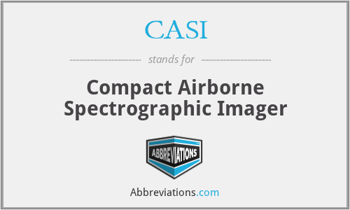 CASI - Compact Airborne Spectrographic Imager
