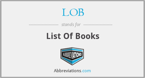LOB - List Of Books