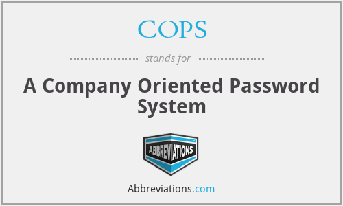 COPS - A Company Oriented Password System