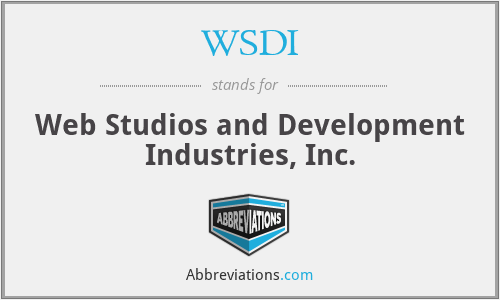 WSDI - Web Studios and Development Industries, Inc.