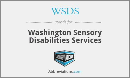 WSDS - Washington Sensory Disabilities Services