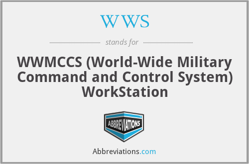 WWS - WWMCCS (World-Wide Military Command and Control System) WorkStation