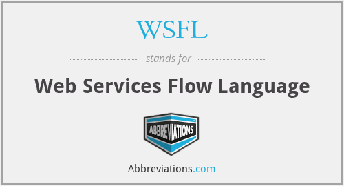 WSFL - Web Services Flow Language