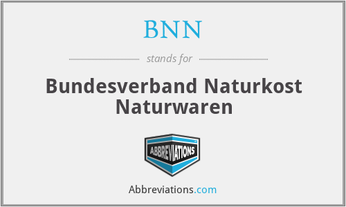 BNN - Bundesverband Naturkost Naturwaren