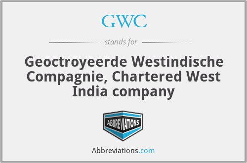 GWC - Geoctroyeerde Westindische Compagnie, Chartered West India company