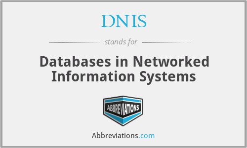 DNIS - Databases in Networked Information Systems